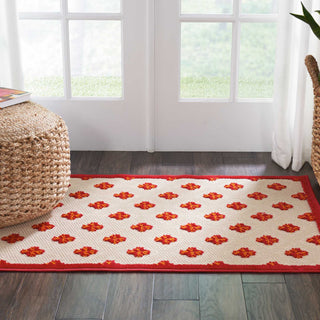 Nourison Aloha ALH02 Red Area Rug Room Image Feature