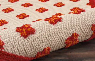 Nourison Aloha ALH02 Red Area Rug Detail Image