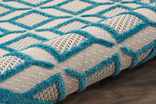 Nourison Aloha ALH03 Blue Area Rug Detail Image