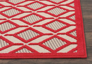 Nourison Aloha ALH03 Red Area Rug Detail Image