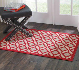 Nourison Aloha ALH03 Red Area Rug Room Image Feature