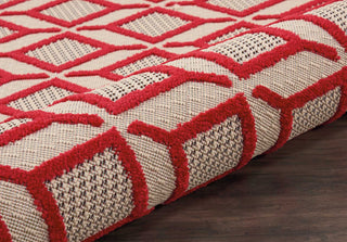 Nourison Aloha ALH03 Red Area Rug Detail Image