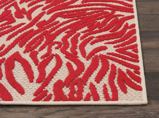 Nourison Aloha ALH04 Red Area Rug Detail Image