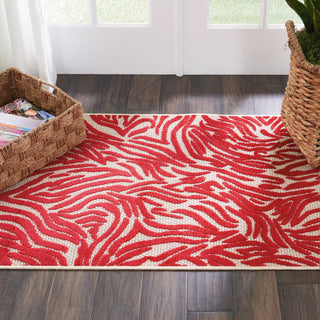 Nourison Aloha ALH04 Red Area Rug Room Image Feature