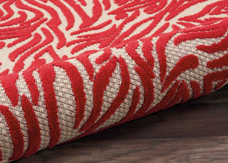 Nourison Aloha ALH04 Red Area Rug Detail Image