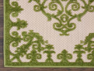 Nourison Aloha ALH12 Green Area Rug Corner Image