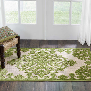 Nourison Aloha ALH12 Green Area Rug Room Image Feature