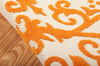Nourison Aloha ALH12 Orange Area Rug 6' X 8' Texture Shot