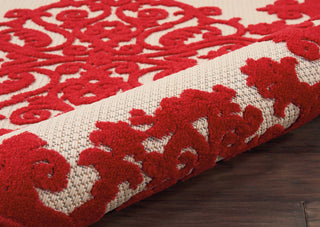 Nourison Aloha ALH12 Red Area Rug Detail Image