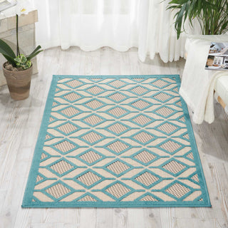 Nourison Aloha ALH03 Blue Area Rug Room Image