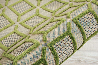 Nourison Aloha ALH03 Green Area Rug Detail Image