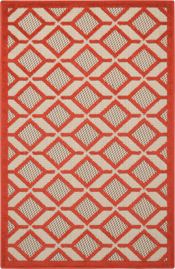 Nourison Aloha ALH03 Red Area Rug 2'8'' X 4'