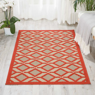 Nourison Aloha ALH03 Red Area Rug Room Image Feature