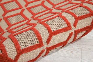 Nourison Aloha ALH03 Red Area Rug Detail Image