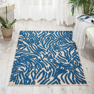 Nourison Aloha ALH04 Navy Area Rug Room Image Feature