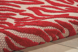 Nourison Aloha ALH04 Red Area Rug Detail Image