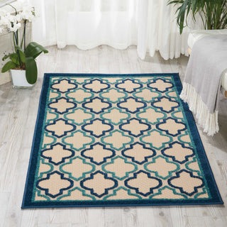 Nourison Aloha ALH06 Navy Area Rug Room Image