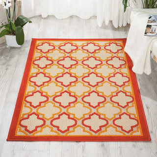 Nourison Aloha ALH06 Red Area Rug Room Image