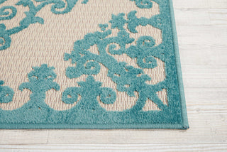 Nourison Aloha ALH12 Aqua Area Rug Detail Image