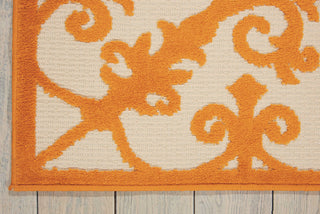 Nourison Aloha ALH12 Orange Area Rug Corner Image