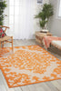 Nourison Aloha ALH12 Orange Area Rug Room Image Feature