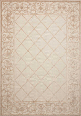 Nourison Aloha ALH16 Cream Area Rug 5'3'' X 7'5''