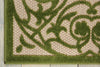 Nourison Aloha ALH16 Green Area Rug Corner Image