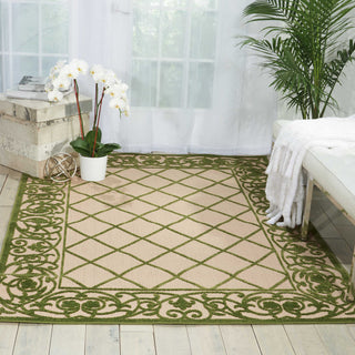 Nourison Aloha ALH16 Green Area Rug Room Image Feature