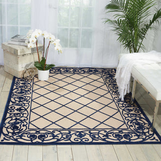 Nourison Aloha ALH16 Navy Area Rug Room Image Feature