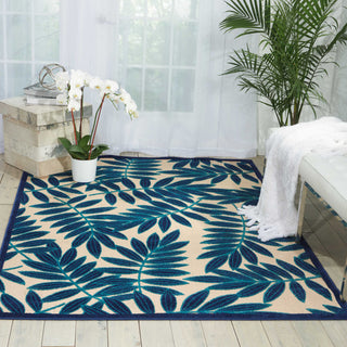 Nourison Aloha ALH18 Navy Area Rug Room Image Feature