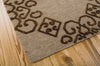 Nourison Ambrose AMB01 Almond Area Rug Corner Image