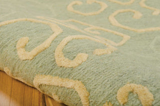 Nourison Ambrose AMB01 Light Green Area Rug Detail Image