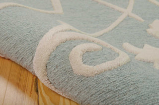 Nourison Ambrose AMB02 Blue Area Rug Detail Image