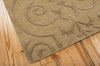 Nourison Ambrose AMB02 Khaki Area Rug Corner Image