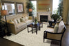 Nourison Ambrose AMB02 Sand Area Rug 8' X 10' Living Space Shot Feature