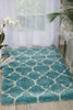 Nourison Amore AMOR2 Aqua Area Rug Room Scene 7