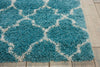 Nourison Amore AMOR2 Aqua Area Rug Corner