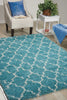 Nourison Amore AMOR2 Aqua Area Rug Room Scene 2
