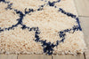 Nourison Amore AMOR2 Ivory Blue Area Rug Corner 