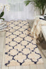 Nourison Amore AMOR2 Ivory Blue Area Rug Room Scene 3