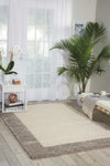 Nourison Amore AMOR5 Ivory/Silver Area Rug Room Image Feature