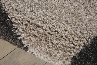 Nourison Amore AMOR5 Silver/Charcoal Area Rug Detail Image