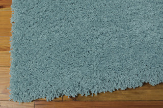 Nourison Amore AMOR1 Aqua Area Rug 6' X 8' Corner Shot