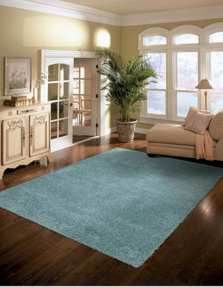 Nourison Amore AMOR1 Aqua Area Rug 6' X 8' Living Space Shot Feature