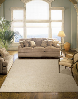 Nourison Amore AMOR1 Cream Area Rug 6' X 8' Living Space Shot Feature