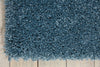 Nourison Amore AMOR1 Slate Blue Area Rug Corner Image