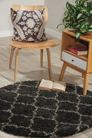 Nourison Amore AMOR2 Charcoal Area Rug Room Scene 3