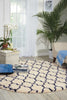 Nourison Amore AMOR2 Ivory Blue Area Rug Room Scene Featured
