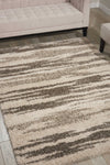Nourison Amore AMOR3 Oyster Area Rug Room Image Feature