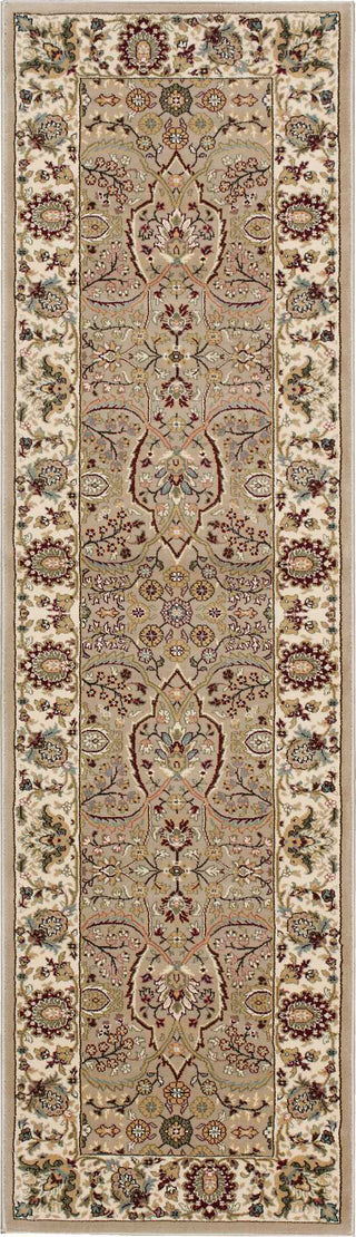 Nourison Antiquities ANT03 American Jewel Cream Area Rug by Kathy Ireland 3' X 8' Us Shot